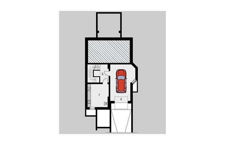 Projekt domu wolnostojącego LK&131 - piwnica