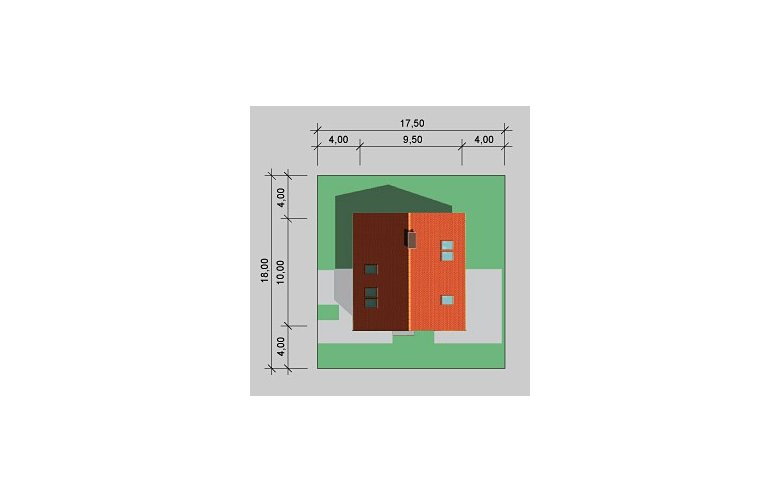 Projekt domu wolnostojącego LK&234 - Usytuowanie