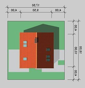 Usytuowanie budynku LK&234 w wersji lustrzanej