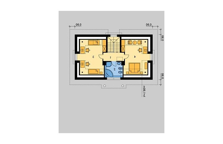 Projekt domu wolnostojącego LK&276 - poddasze