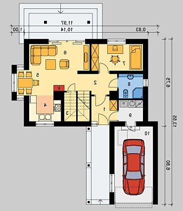 PARTER LK&291 - wersja lustrzana