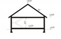 Projekt domu parterowego Gorgiasz 3 - przekrój 1
