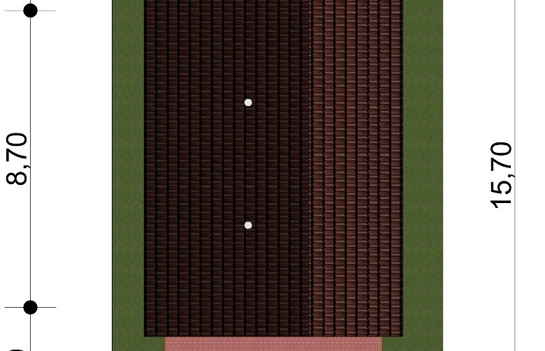 Projekt domu energooszczędnego G41 - Budynek garażowo - gospodarczy - Usytuowanie