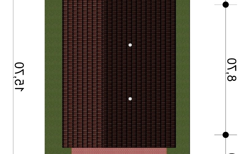 Projekt domu energooszczędnego G41 - Budynek garażowo - gospodarczy - Usytuowanie - wersja lustrzana