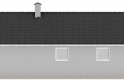 Projekt domu energooszczędnego G42 - Budynek garażowo - gospodarczy - elewacja 2