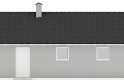 Projekt domu energooszczędnego G42 - Budynek garażowo - gospodarczy - elewacja 3