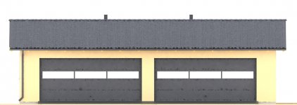 Elewacja projektu G44 - Budynek garażowy - 1 - wersja lustrzana