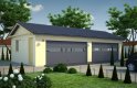 Projekt domu energooszczędnego G44 - Budynek garażowy - wizualizacja 0