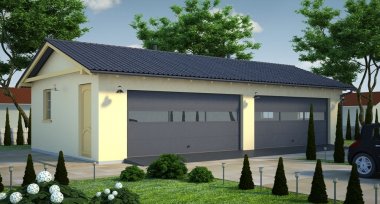Projekt domu G44 - Budynek garażowy