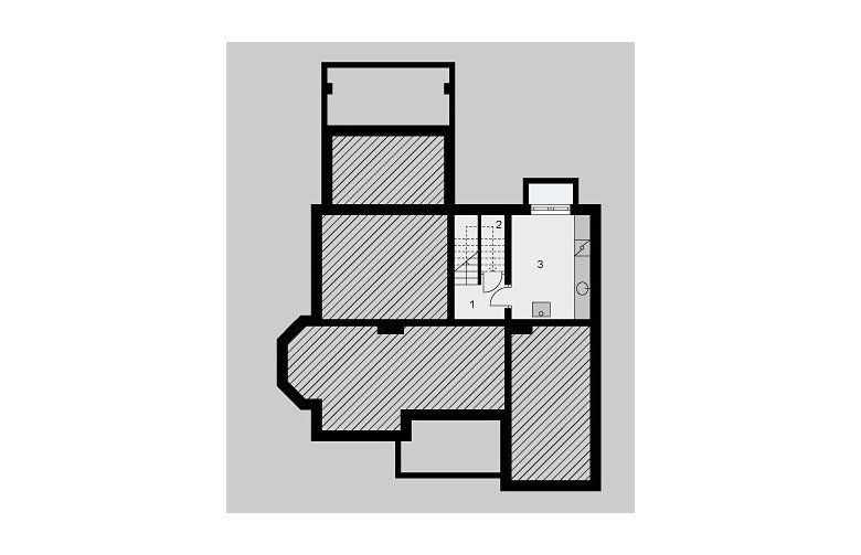 Projekt domu wolnostojącego LK&420 - piwnica