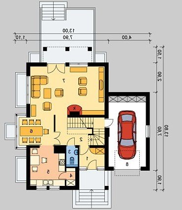 PARTER LK&153 - wersja lustrzana