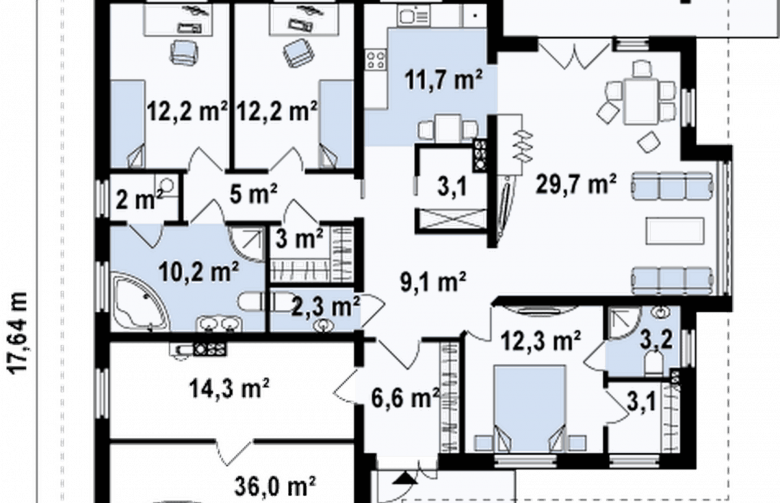 Projekt domu dwurodzinnego Z207 - 