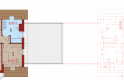 Projekt domu bliźniaczego Kajka G2 (bliźniak) - poddasze