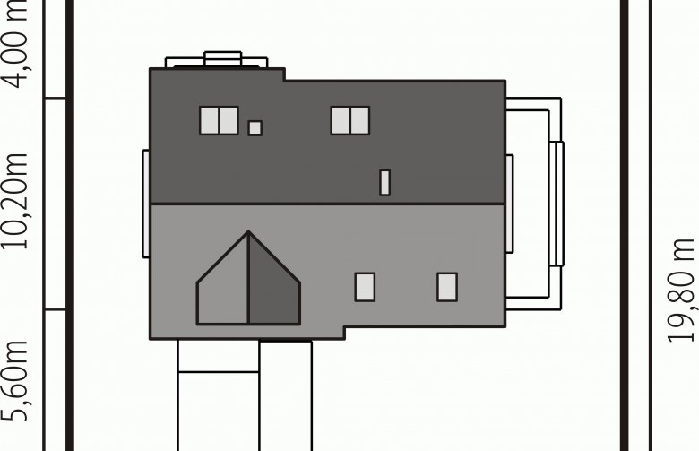 Projekt domu z poddaszem Anulka II G1 - Usytuowanie