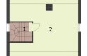 Projekt domu letniskowego SYDNEY dom letniskowy z poddaszem użytkowym - rzut poddasza