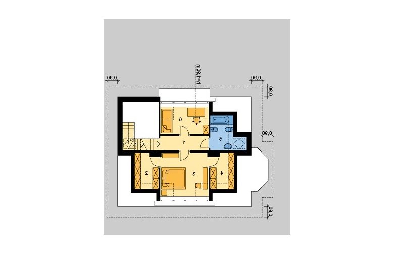 Projekt domu parterowego LK&693 - poddasze