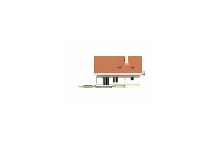 Projekt domu tradycyjnego Chaber 2 - elewacja 3
