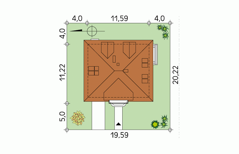 Projekt domu wielorodzinnego Boston 3 - Usytuowanie