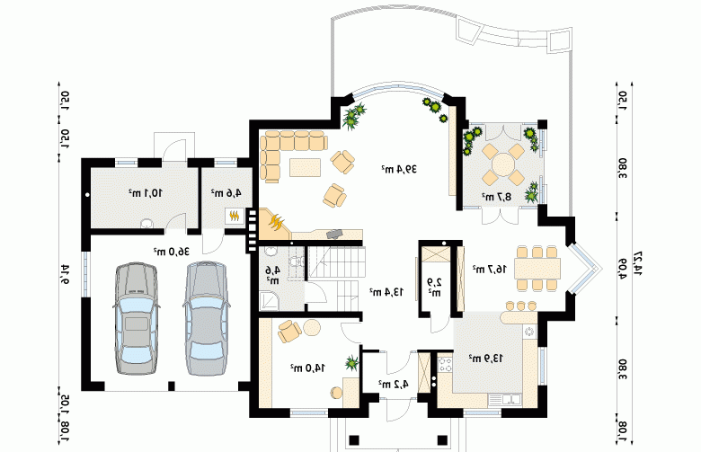 Projekt domu wolnostojącego Bachus 3 - 