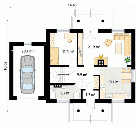 Rzut projektu Azalia 4