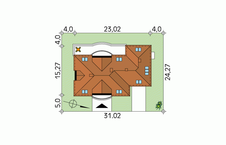 Projekt domu wielorodzinnego Ocean 4 - Usytuowanie