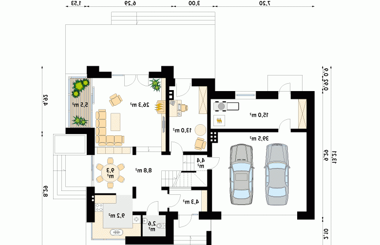 Projekt domu tradycyjnego Jaspis 3 - 