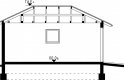 Projekt domu energooszczędnego G10 - Budynek garażowy - przekrój 1