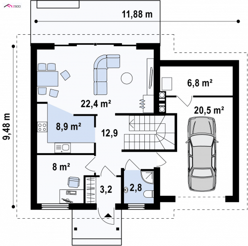 RZUT PARTERU Z43