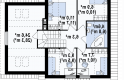 Projekt domu jednorodzinnego Z43 - rzut poddasza