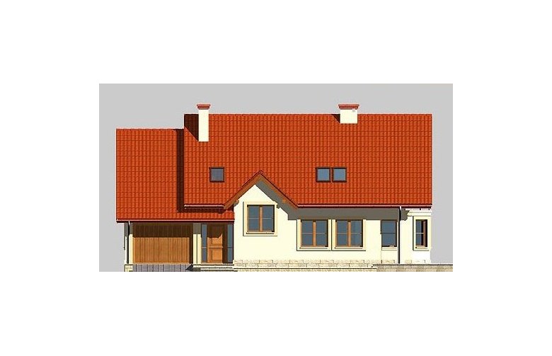 Projekt domu jednorodzinnego LK&504 - elewacja 1