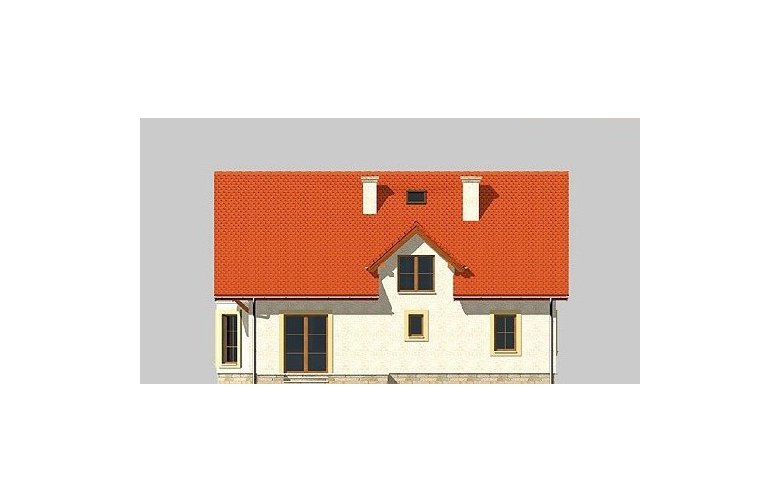 Projekt domu jednorodzinnego LK&511 - elewacja 2