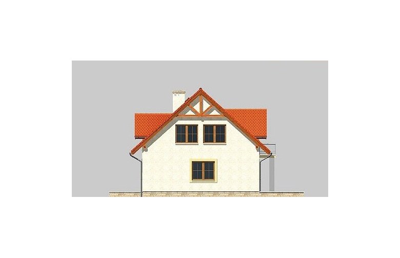 Projekt domu jednorodzinnego LK&511 - elewacja 4