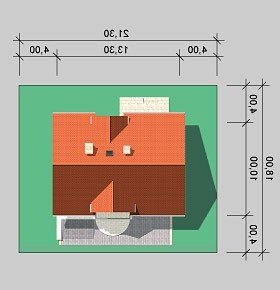 Usytuowanie budynku LK&511 w wersji lustrzanej