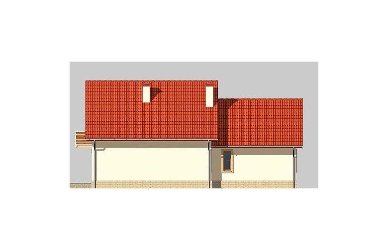 Projekt domu jednorodzinnego LK&515 - elewacja 2