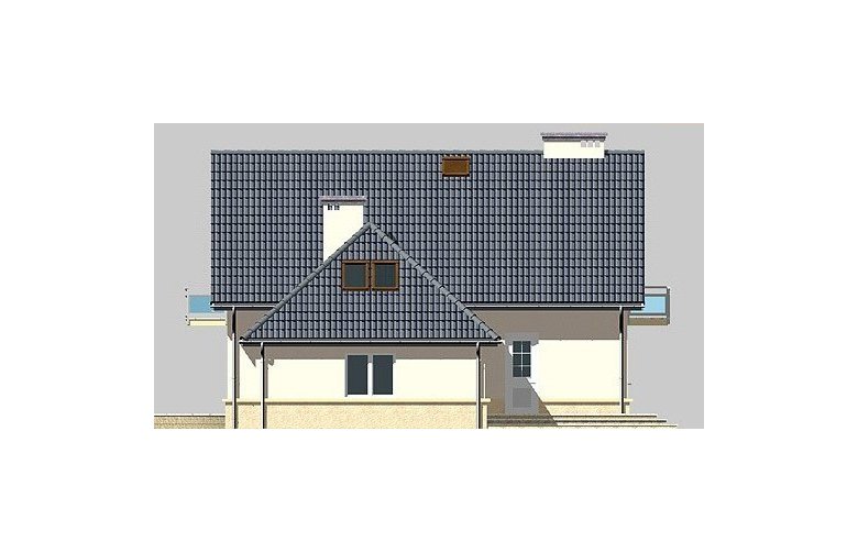 Projekt domu jednorodzinnego LK&517 - elewacja 4