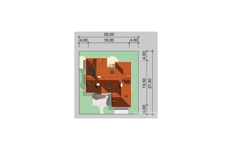 Projekt domu piętrowego LK&520 - Usytuowanie