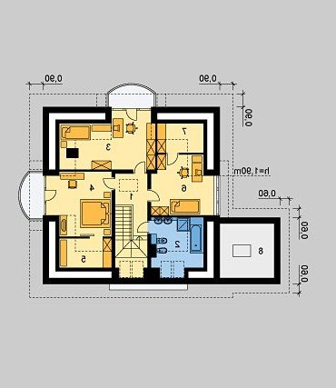 PODDASZE LK&526 - wersja lustrzana