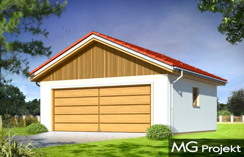 Projekt domu energooszczędnego Garaż BG12 (437)