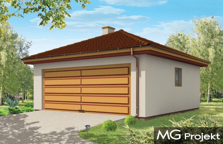 Projekt domu energooszczędnego Garaż BG14 (439)