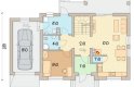 Projekt domu jednorodzinnego Kiwi 2 - rzut parteru