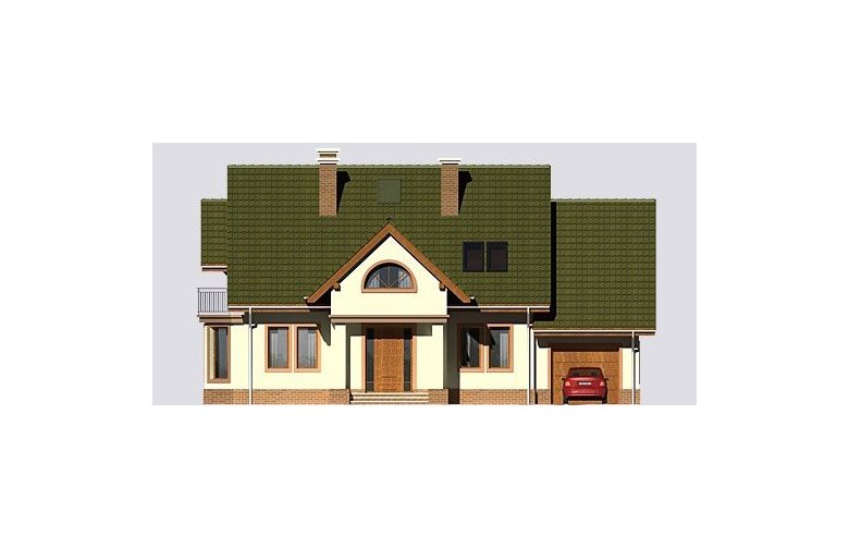Projekt domu jednorodzinnego LK&532 - elewacja 1