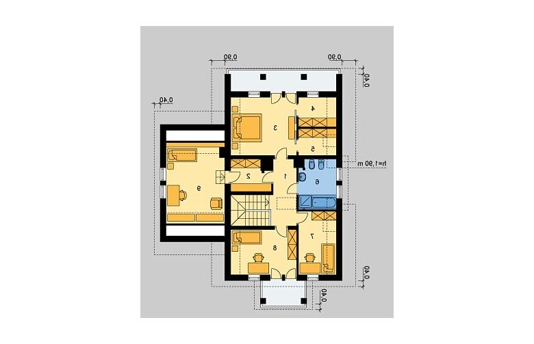 Projekt domu jednorodzinnego LK&534 - poddasze