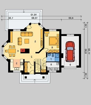 PARTER LK&542 - wersja lustrzana