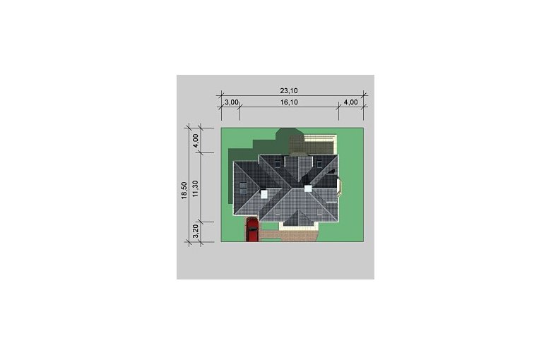 Projekt domu jednorodzinnego LK&542 - Usytuowanie