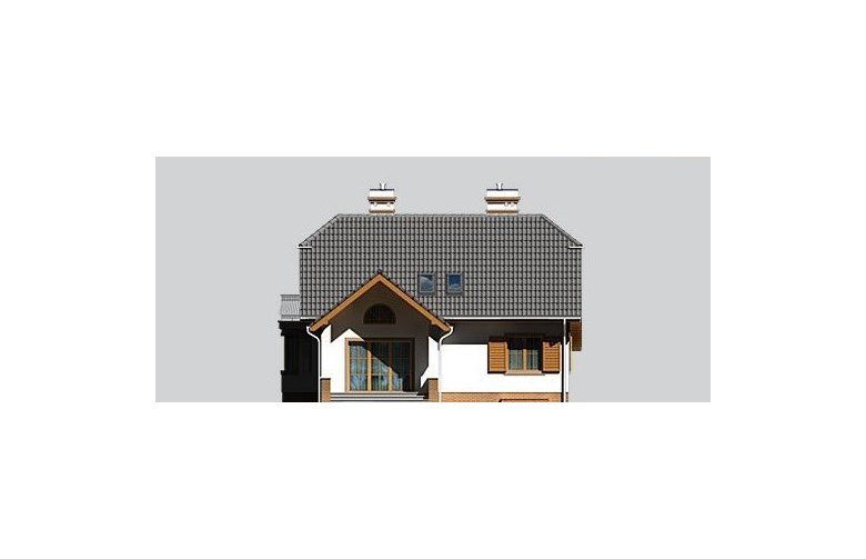 Projekt domu jednorodzinnego LK&544 - elewacja 3