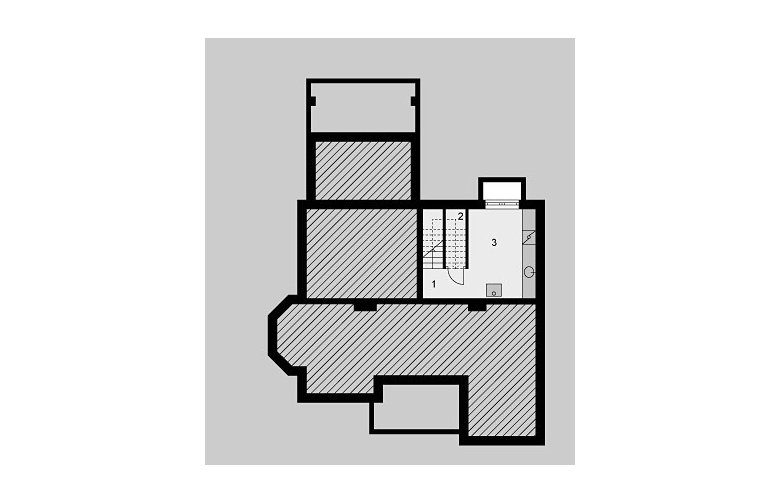 Projekt domu jednorodzinnego LK&544 - piwnica