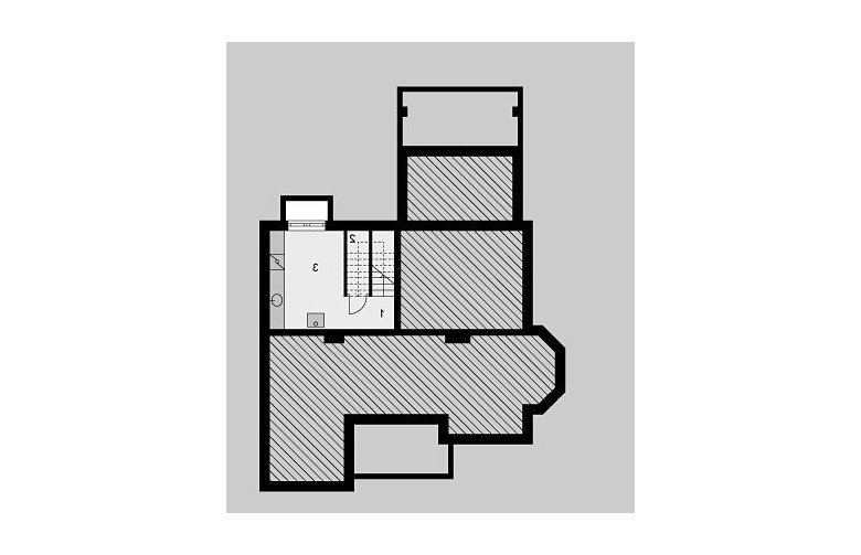 Projekt domu jednorodzinnego LK&544 - piwnica