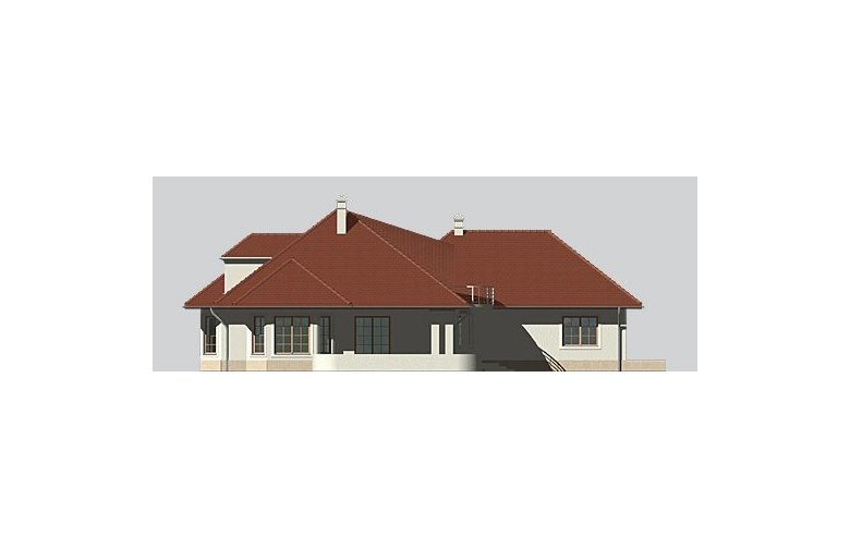 Projekt domu piętrowego LK&546 - elewacja 2