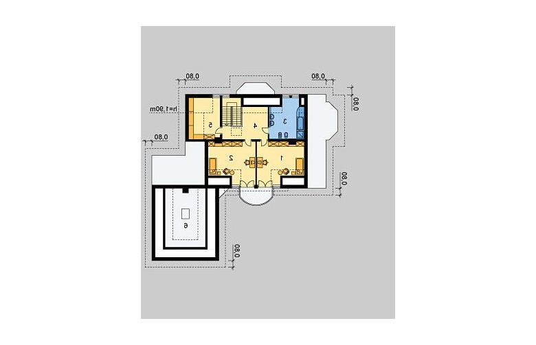 Projekt domu piętrowego LK&546 - poddasze