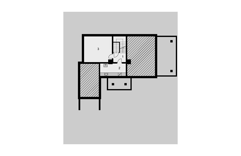 Projekt domu jednorodzinnego LK&551 - piwnica